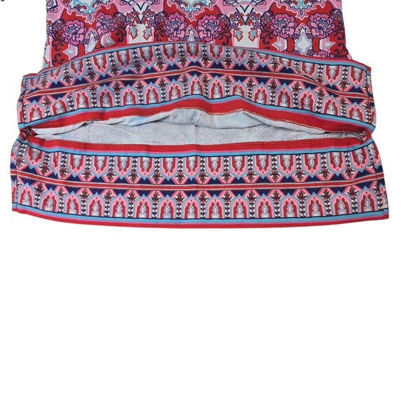 Coolibar Sun Protection Tunic Top Women M St Lucia Floral Print 3/4 Sleeve - Picture 10 of 11